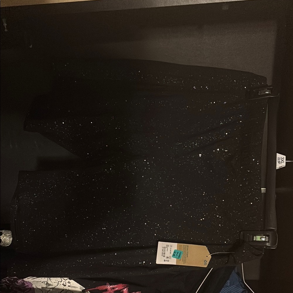 Elegant Black Sparkle Maxi Skirt